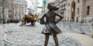 Fearless Girl and Wall Street Bull